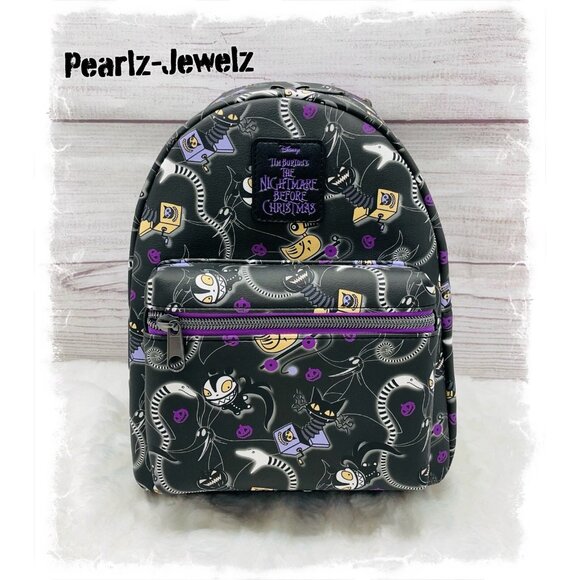 Loungefly Nightmare Before Christmas NBC Toys ALLOVER AOP Mini Backpack NWT